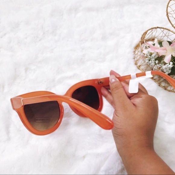 LOFT Apricot Pink Pastel Cateye Sunglasses - Picture 6 of 8